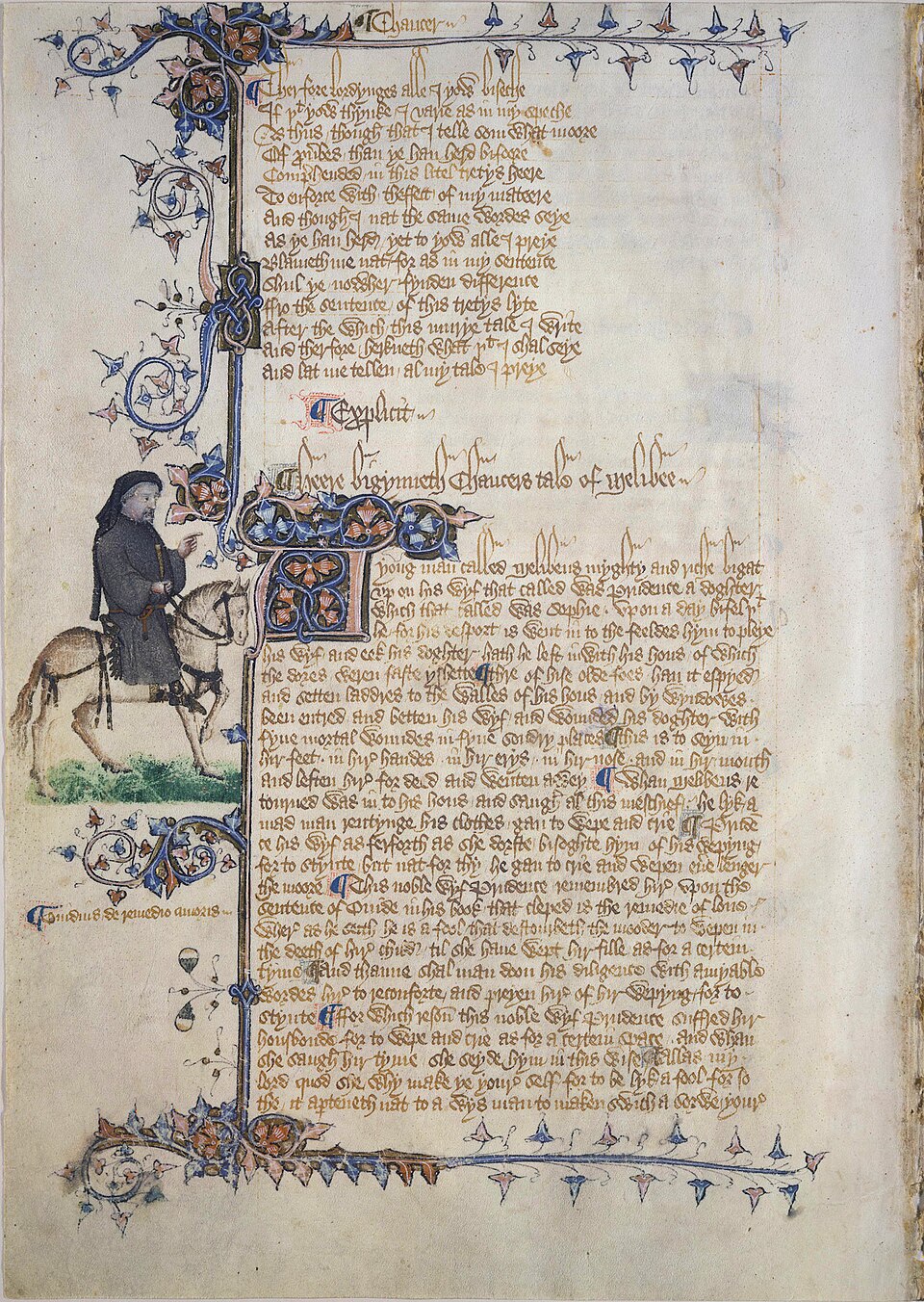 Ellesmere_Chaucer,_mssEL_26_C_9,_folio_153v_color_enhanced